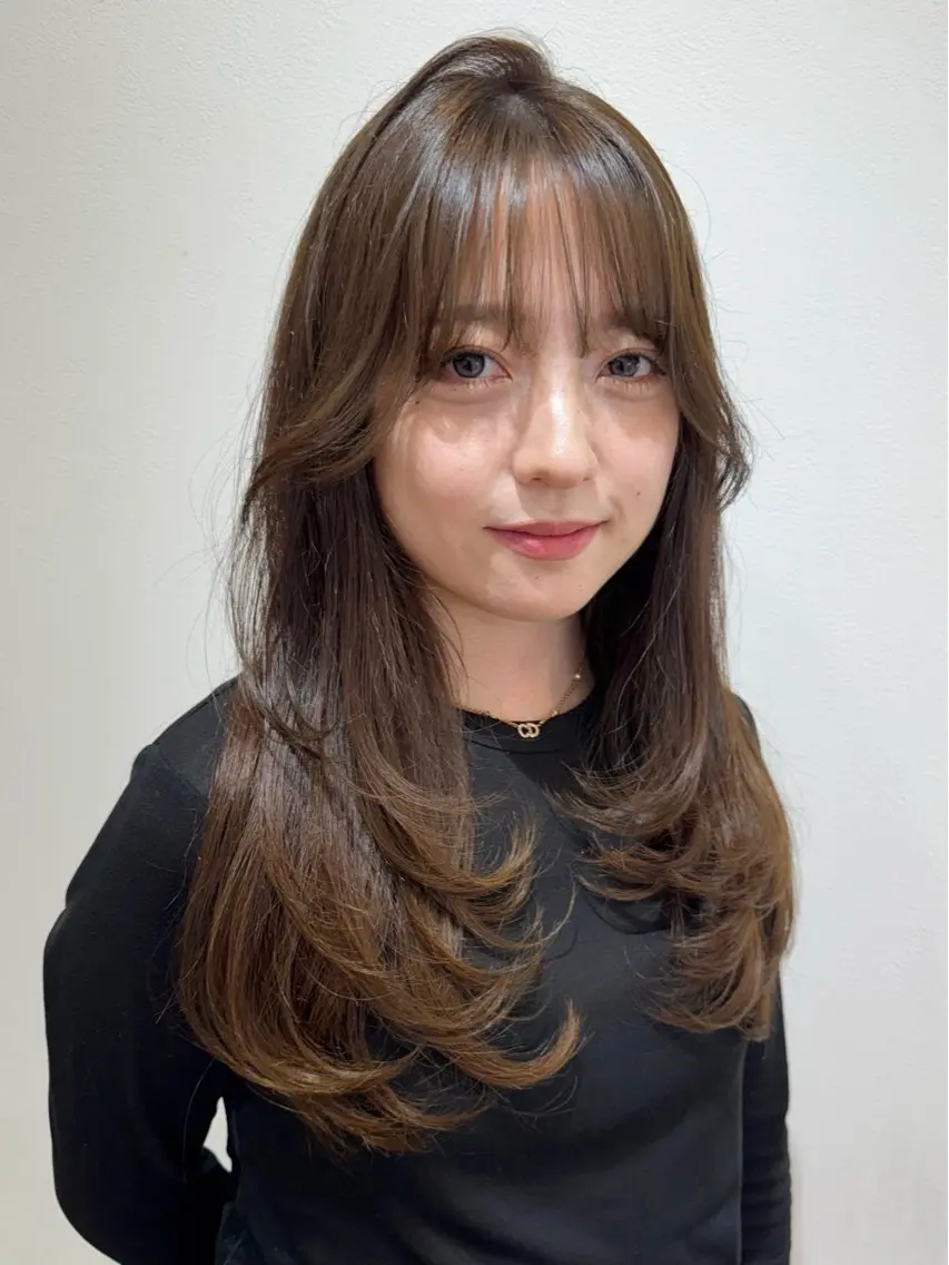 セミロング カラー カット ヘアカラー トリートメント 似合わせhair /モガミユナ🎀のヘアスタイル