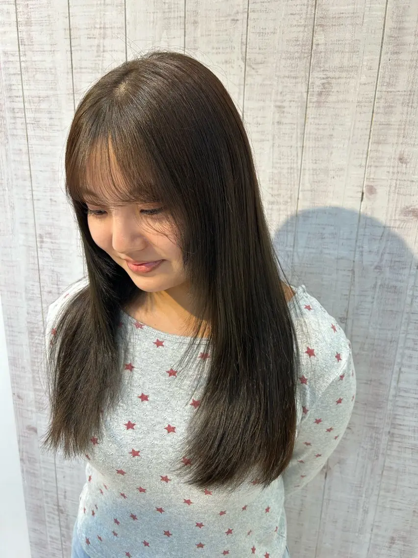 ロング カラー レッドカラー ハヤシ ナルミのヘアスタイル