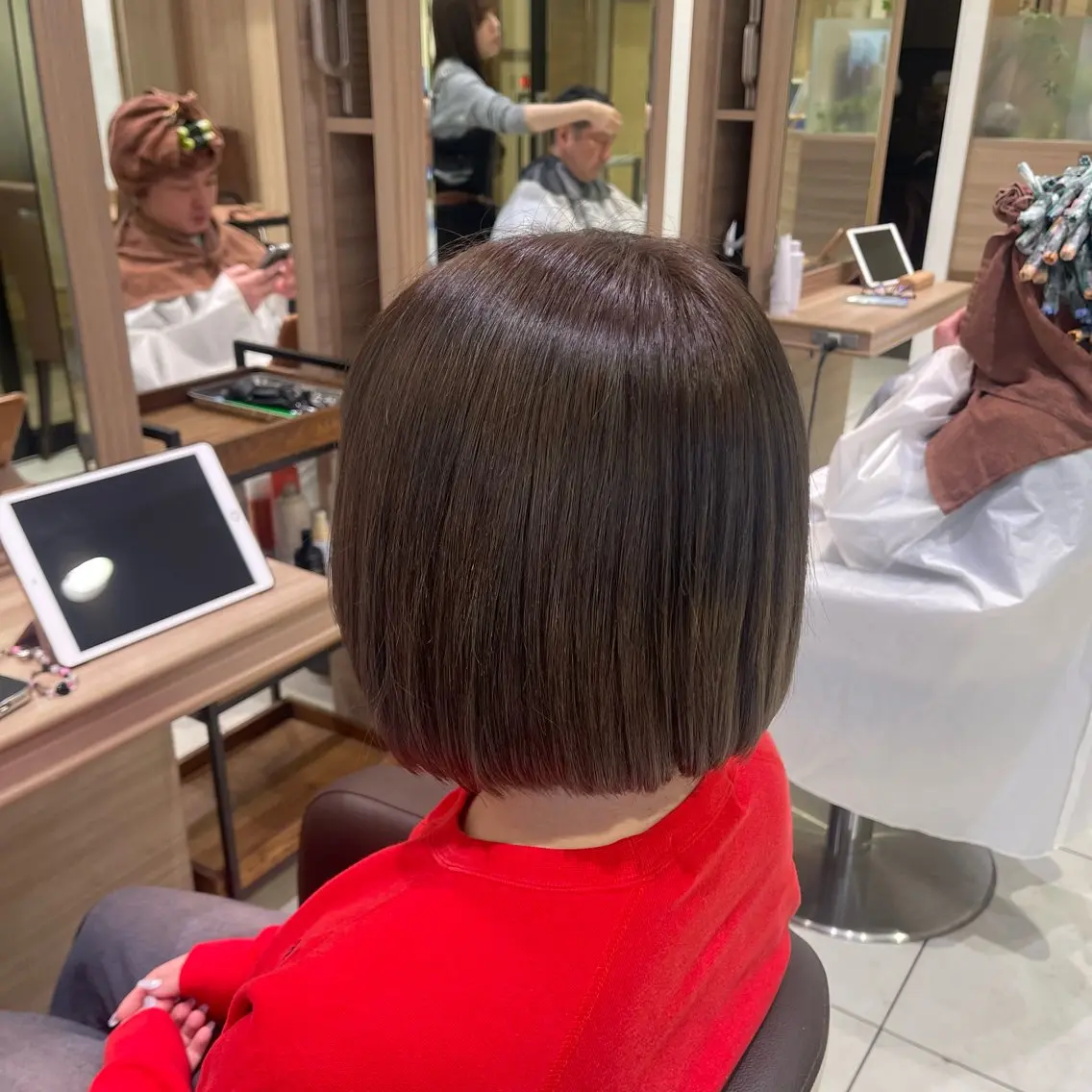 ミディアム カラー ヘアカラー トリートメント ヘアセット 艶カラー みゆう🎀のヘアスタイル