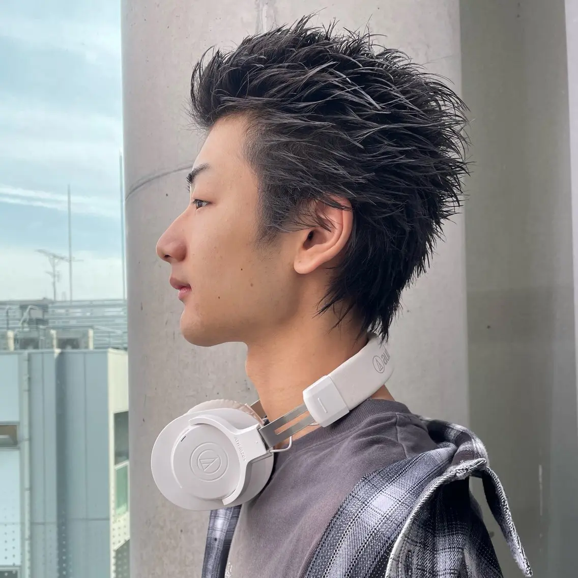 ショート メンズ スパイキーショート メンズウルフカット ショートヘア ウルフカット ヘアセット ⚾️横浜メンズカット 阿部龍馬🍺🍔のヘアスタイル