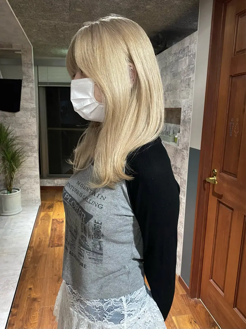 セミロング カラー カット ヘアカラー トリートメント mai / linoah˚✧のヘアスタイル