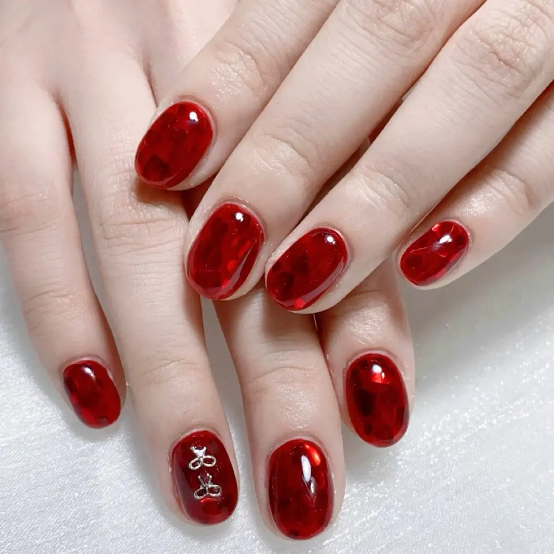 メンズ ネイル メンズ韓国風 アートネイル オーロラネイル ガーリー キラキラネイル ハンドネイル Nail salon 木にいるのネイルデザイン