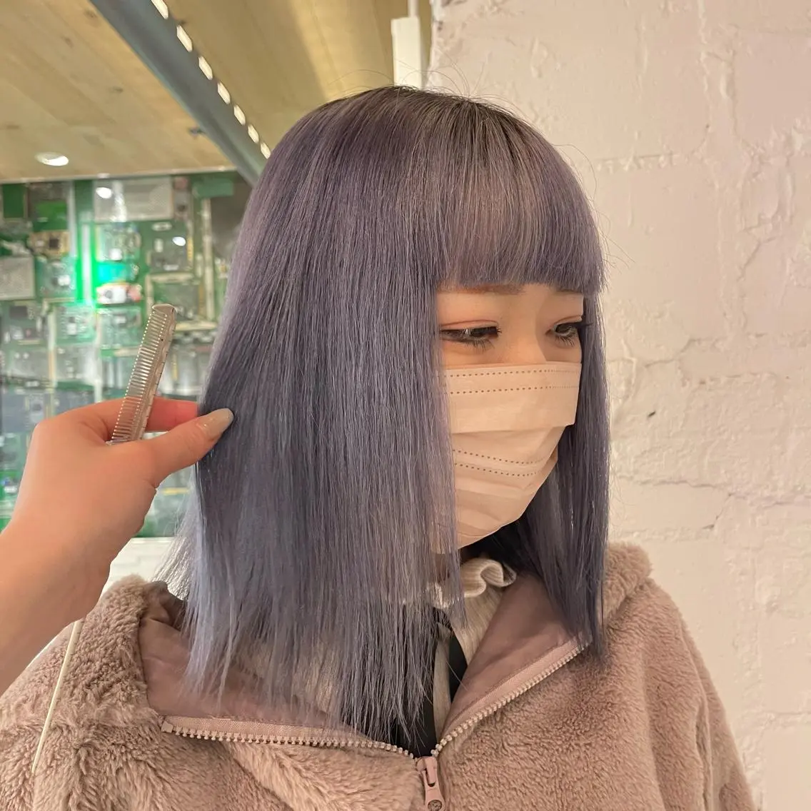 ミディアム カラー nameless miichiのヘアスタイル