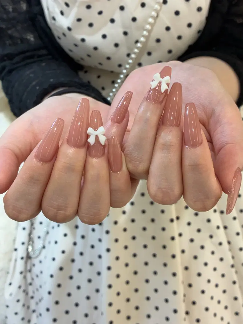 ネイル オーロラネイル チークネイル 長さ出し フレンチネイル ジェルネイル Sun Nail linaのネイルデザイン