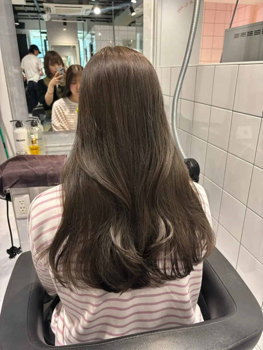 ロング カラー 表参道♡暗髪♡ 艶カラー♡アユミのヘアスタイル