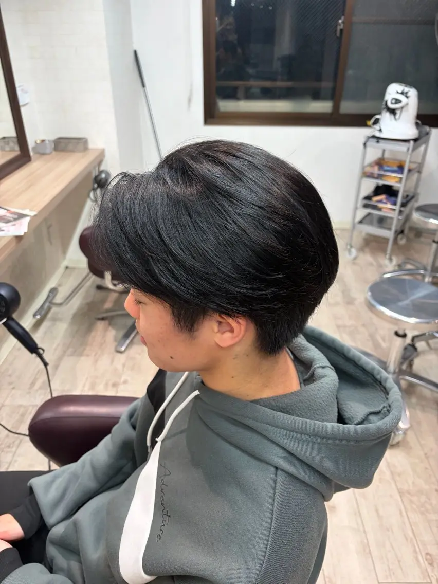落ちる黒染めカラー                                       【トリートメント追加可】の写真