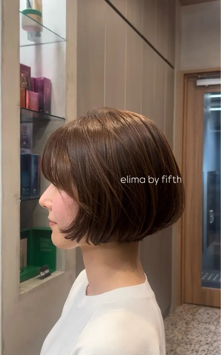 ショート カット しずく🤍🧸 / fifthパーマのヘアスタイル