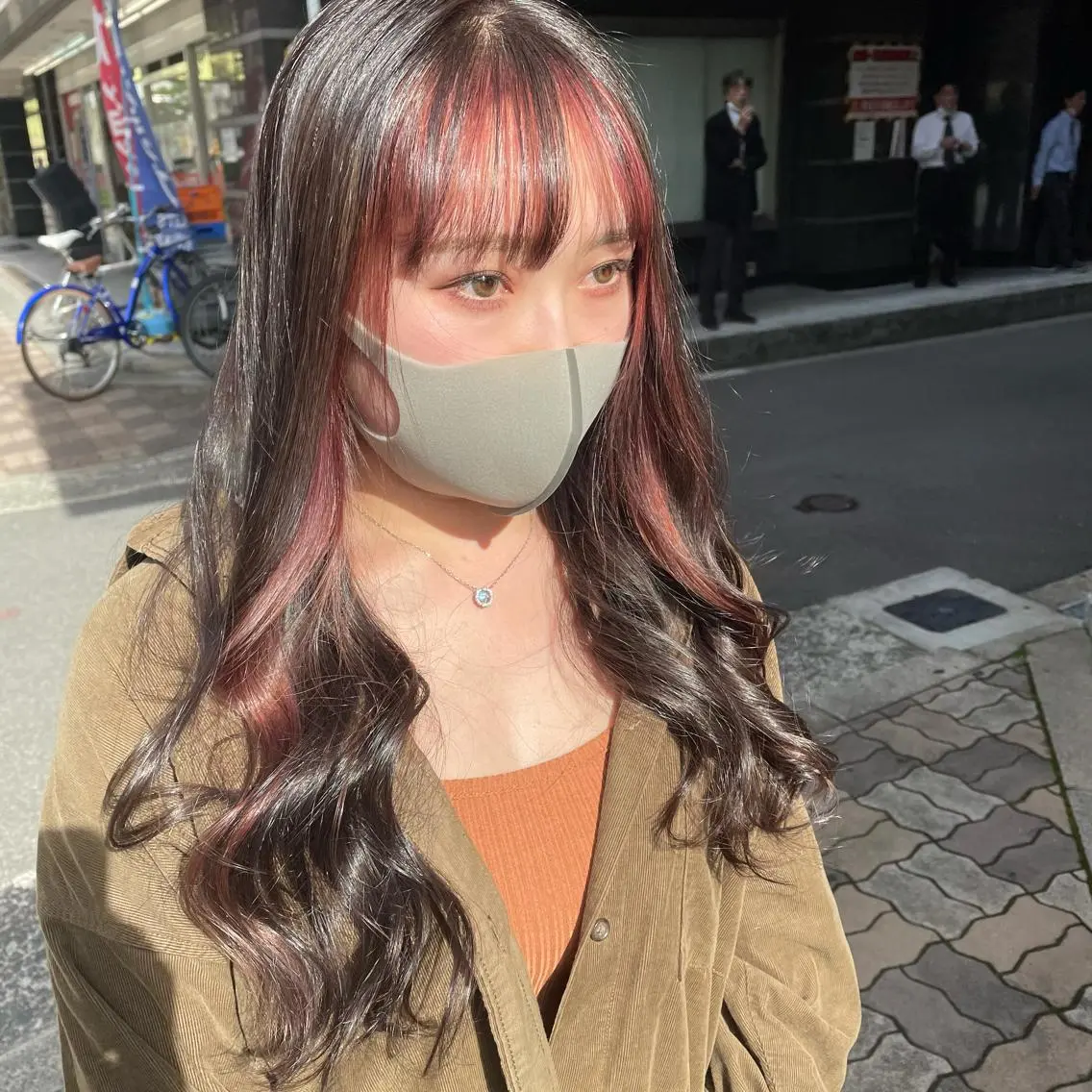 ロング ミストバング 'comma rinkaのヘアスタイル