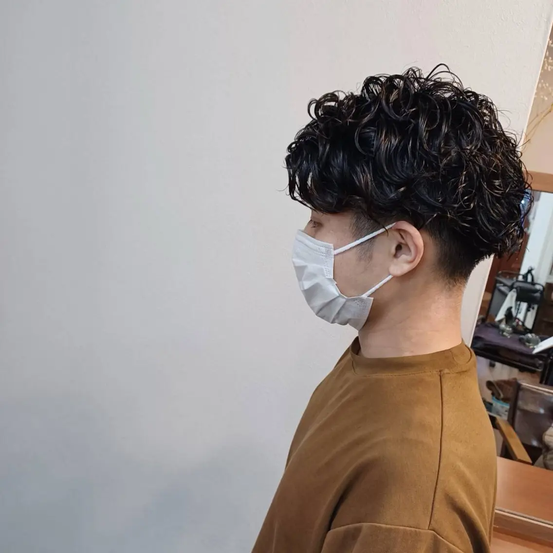 ショート カット パーマ 渡辺 竜太のヘアスタイル