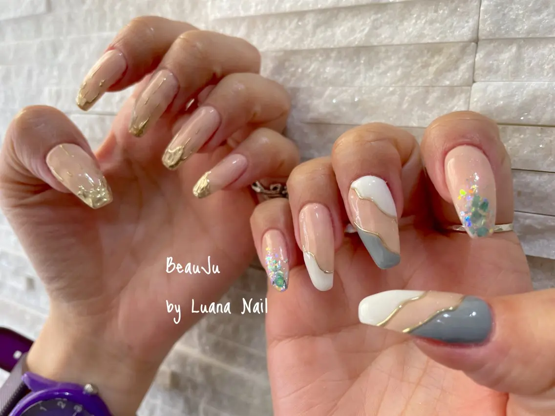 ネイル ミラーネイル ハンドネイル BeauJu by Luana Nailのネイルデザイン