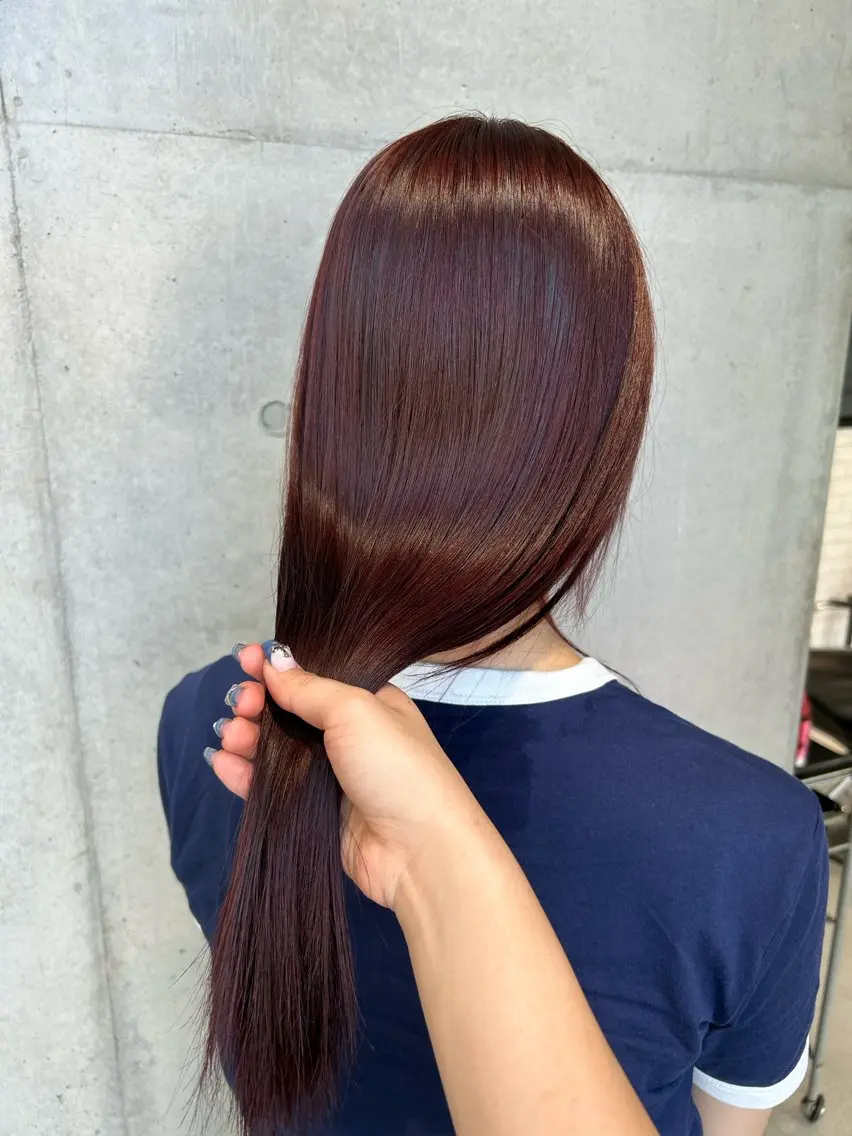 ロング カラー ヘアアレンジ カット ヘアカラー トリートメント ボブ艶モテカラー🫧 カリンのヘアスタイル