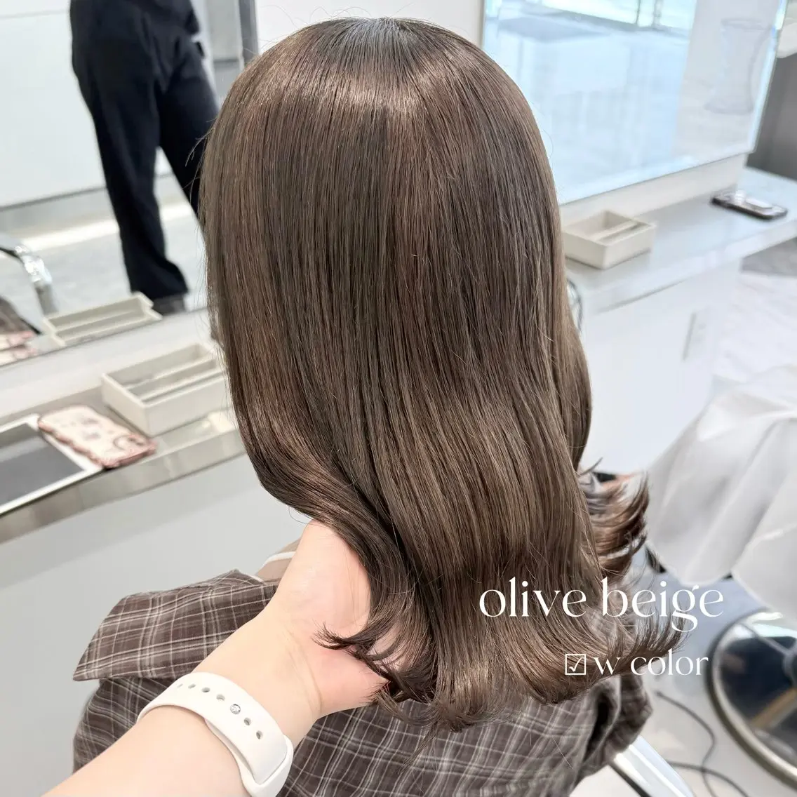 ミディアム カラー ヘアカラー ParveMix￤ 大賀さつき🍨🤍のヘアスタイル