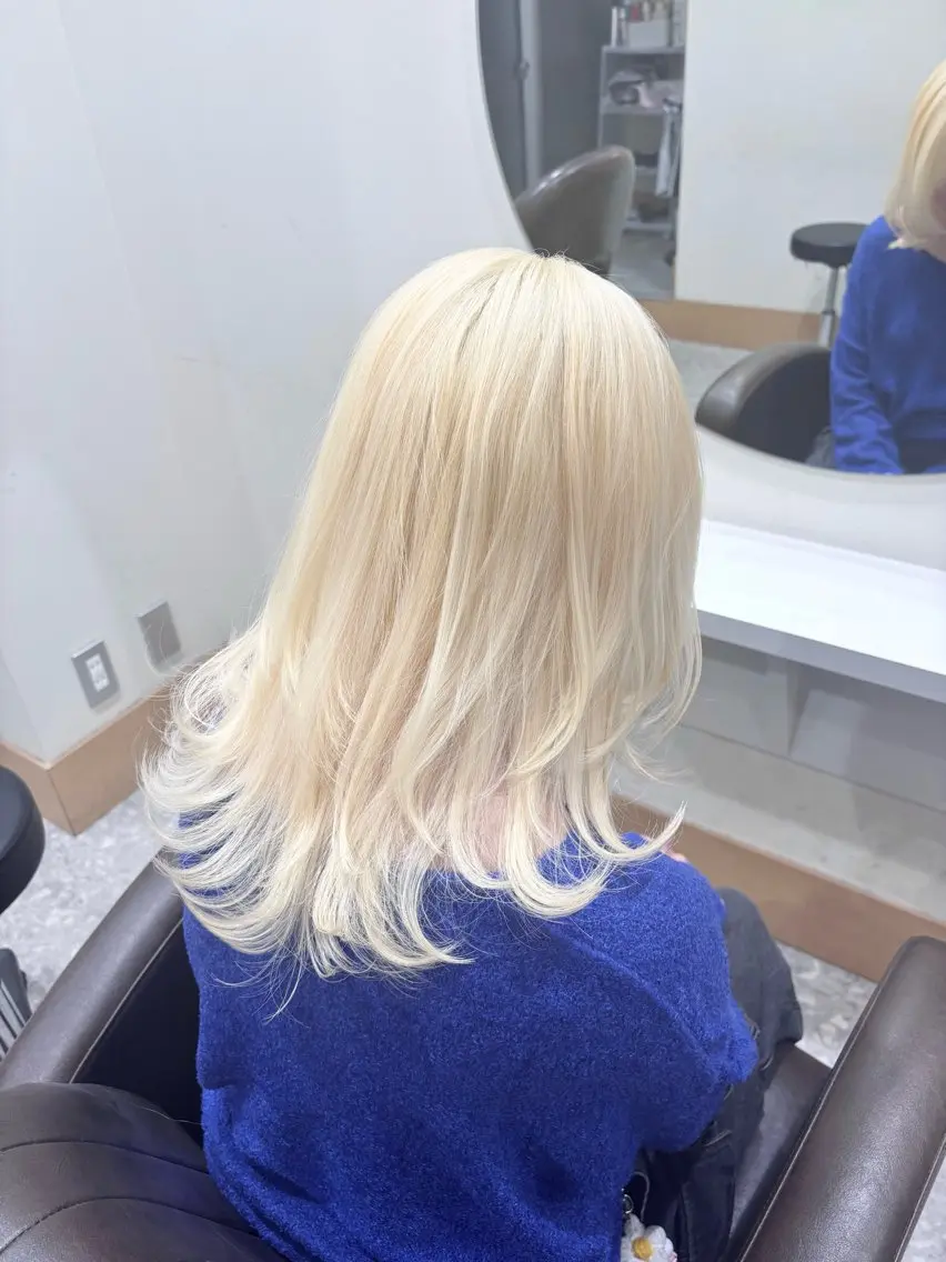 ロング カラー 【ハイトーン特化】 🦋森山陽向/大宮のヘアスタイル