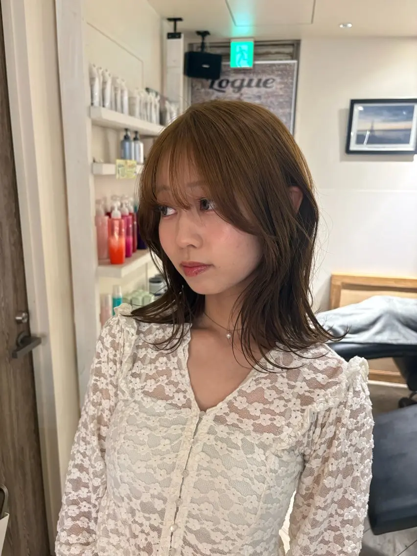 ミディアム ヘアカラー 透明感カラー 🧚‍♂️さえのヘアスタイル