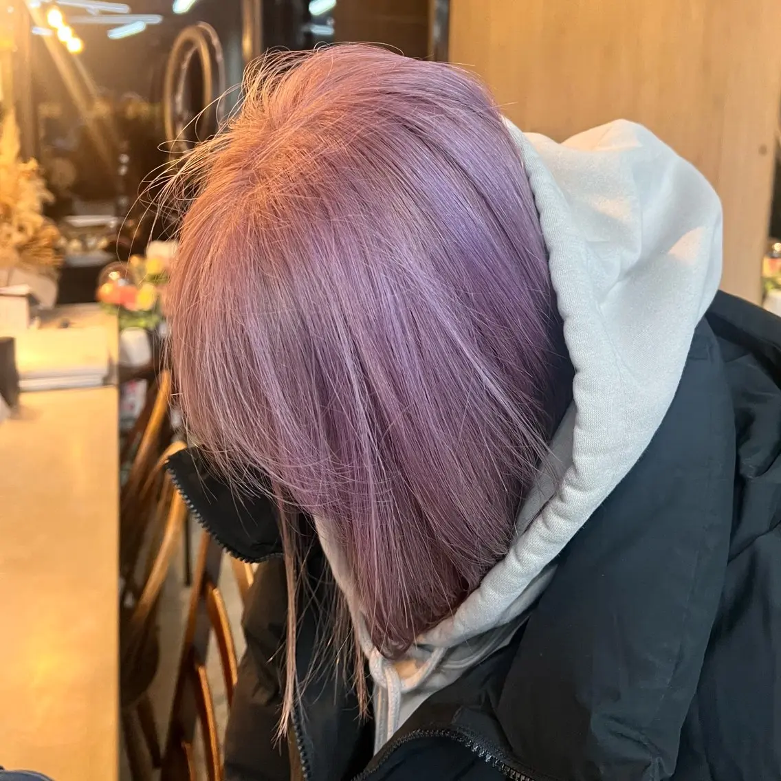 ショート カット ヘアカラー トリートメント オオバヤシ マホのヘアスタイル