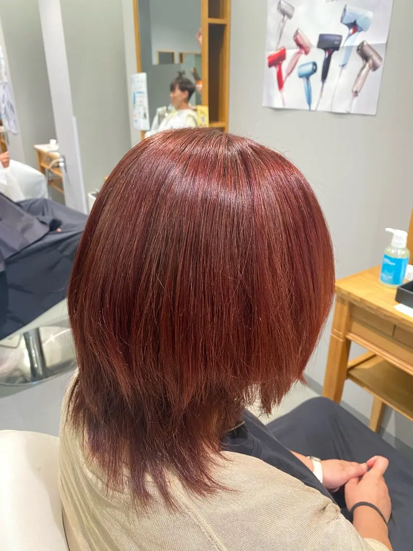 パーマ ストレートパーマ 下野段 楓真のヘアスタイル
