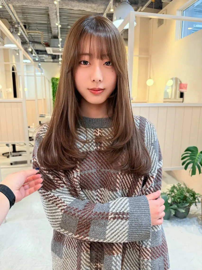ロング ヘアカラー トリートメント 池村美月 @透明感カラーのヘアスタイル