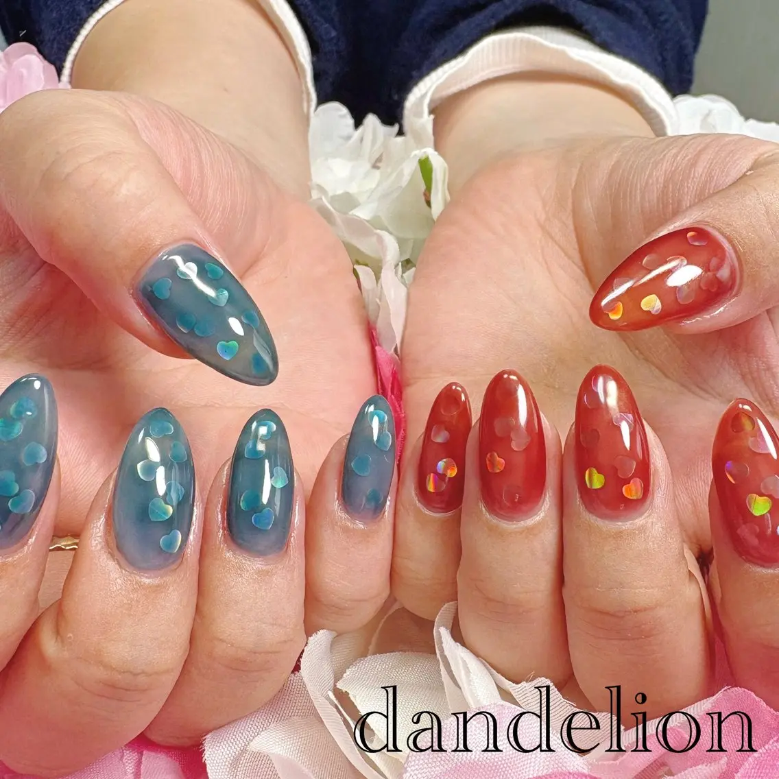 ネイル ハンドネイル ハンドケア dandelion ダンデライオンのネイルデザイン