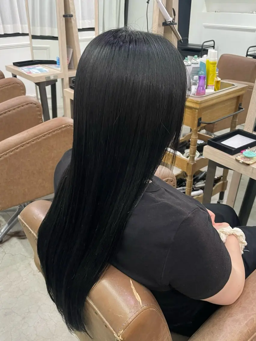 カラー 𝐌𝐢𝐮♥透明感 カラー♥のヘアスタイル