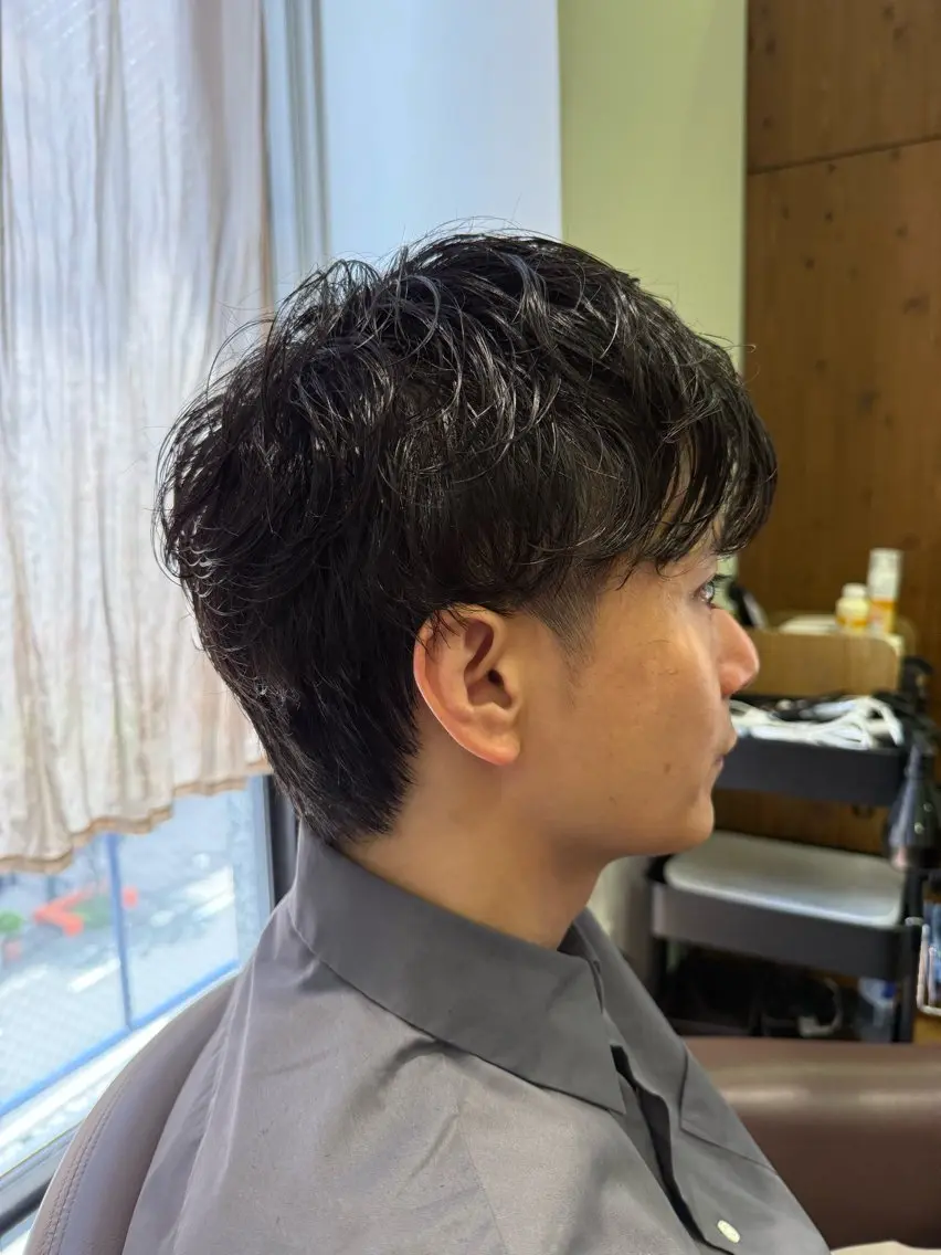 ショート メンズ メンズパーマ 溝口 槙里也のヘアスタイル
