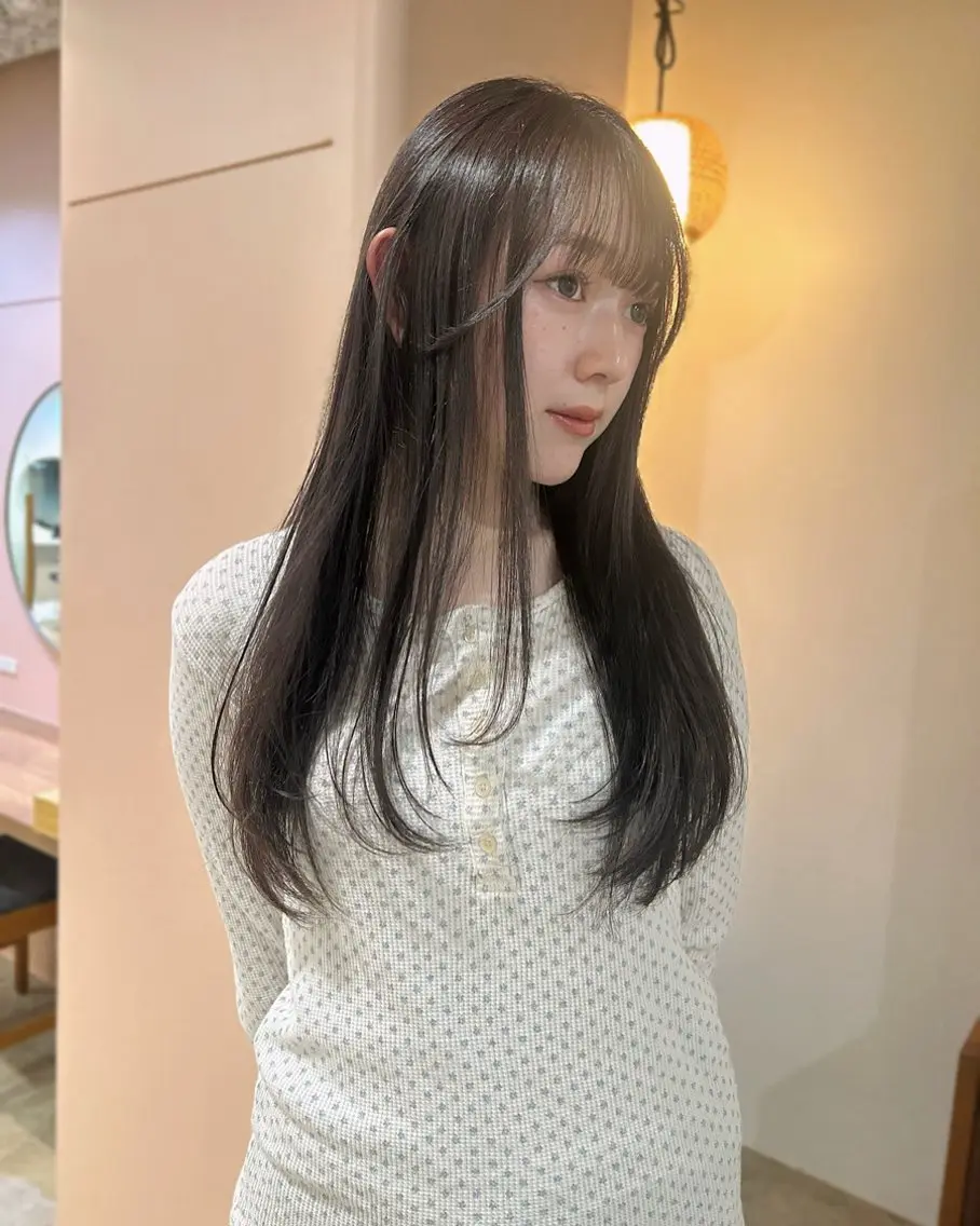ロング カラー ヘアアレンジ ベージュカラー ブラウンカラー カット ヘアカラー 🎀suzuna 透明感colorのヘアスタイル