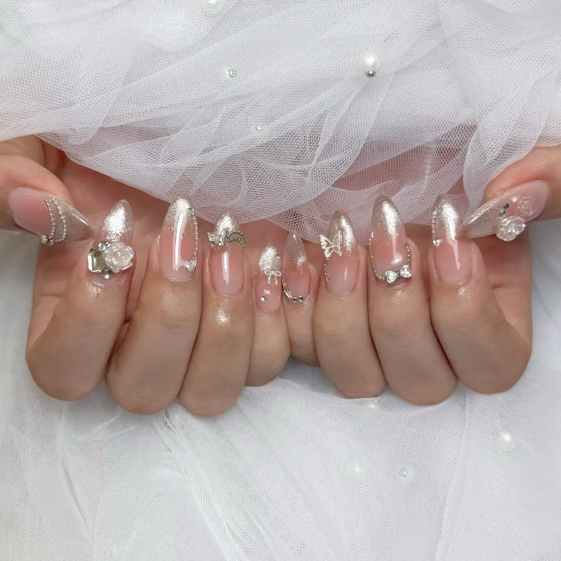 ネイル ハンドネイル mau🩵 堺筋本町nailのネイルデザイン