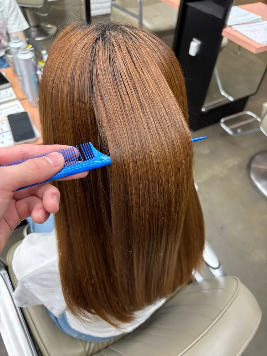 セミロング 毛利 拓夢のヘアスタイル