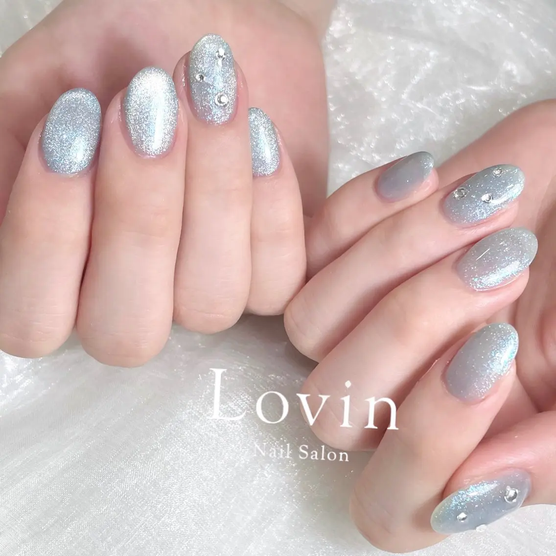ネイル ジェルネイル マグネットネイル オフィスネイル パラジェル k-two nailのネイルデザイン