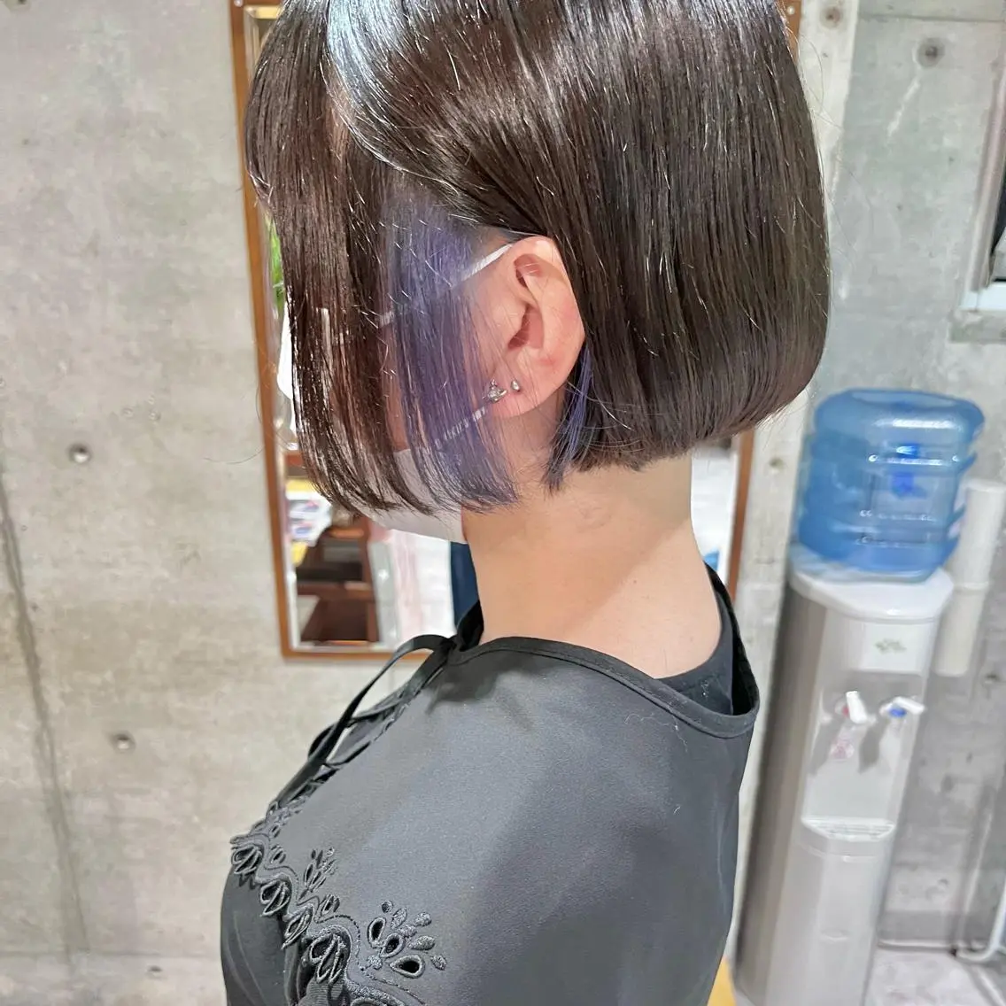 ミディアム カラー ヘアカラー トリートメント 堺 鳳 ママ美容師 yukariのヘアスタイル