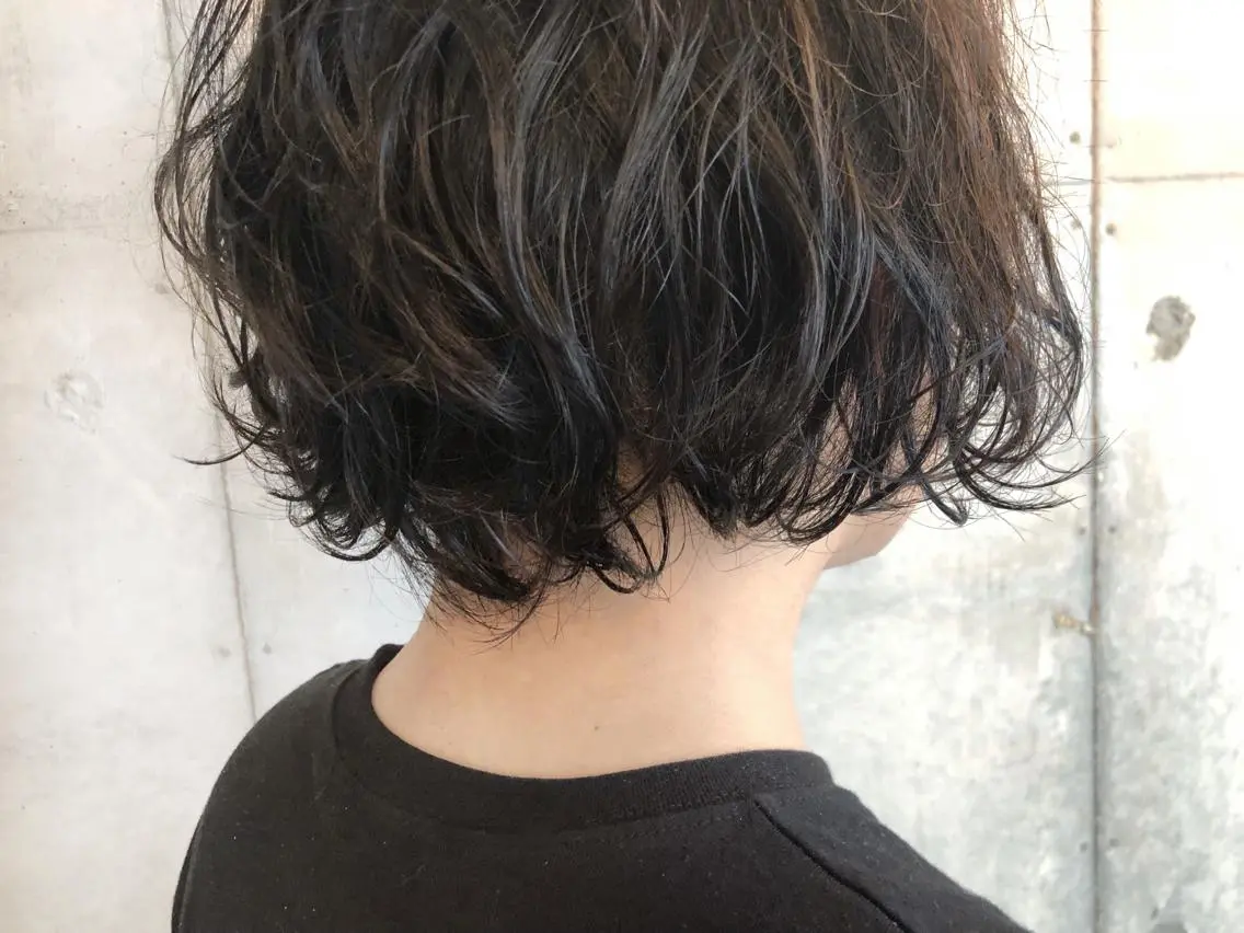 ショート パーマ メンズ HIROKI ”博多 /ボブのヘアスタイル