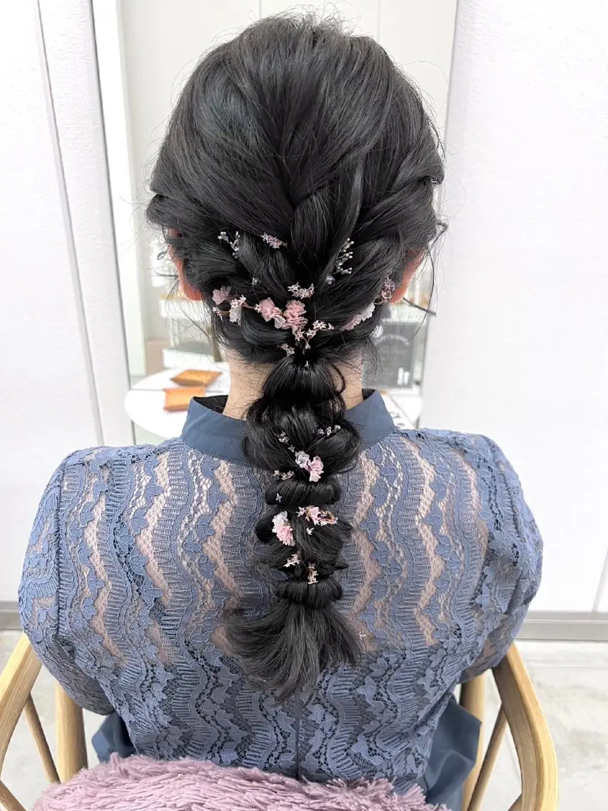 ヘアアレンジ 🌸花屋併設🌸石垣 友基のヘアスタイル