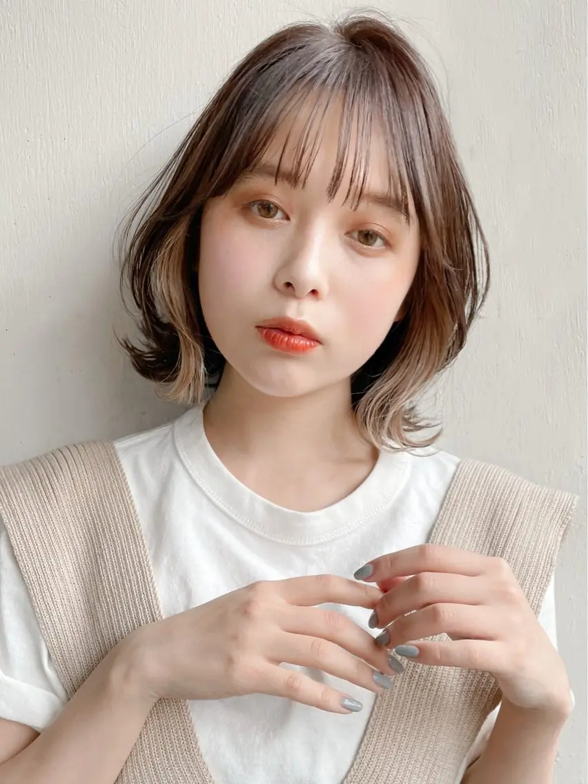 【🌷当日限定クーポン🌷】カット+カラー+《TOKIO》3step外部補修トリートメント🫧の写真