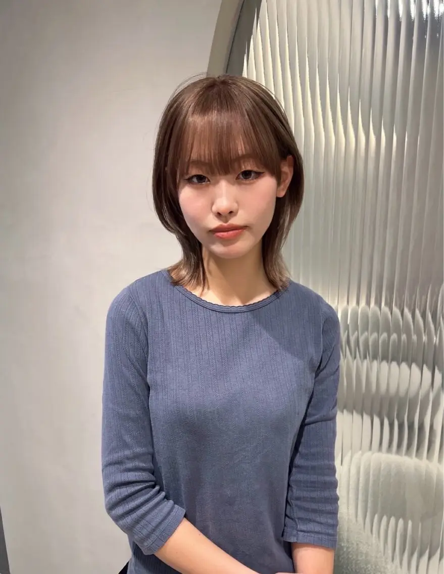 ミディアム カット ヘアカラー トリートメント 艶カラー/髪質改善 kyoka🫧のヘアスタイル
