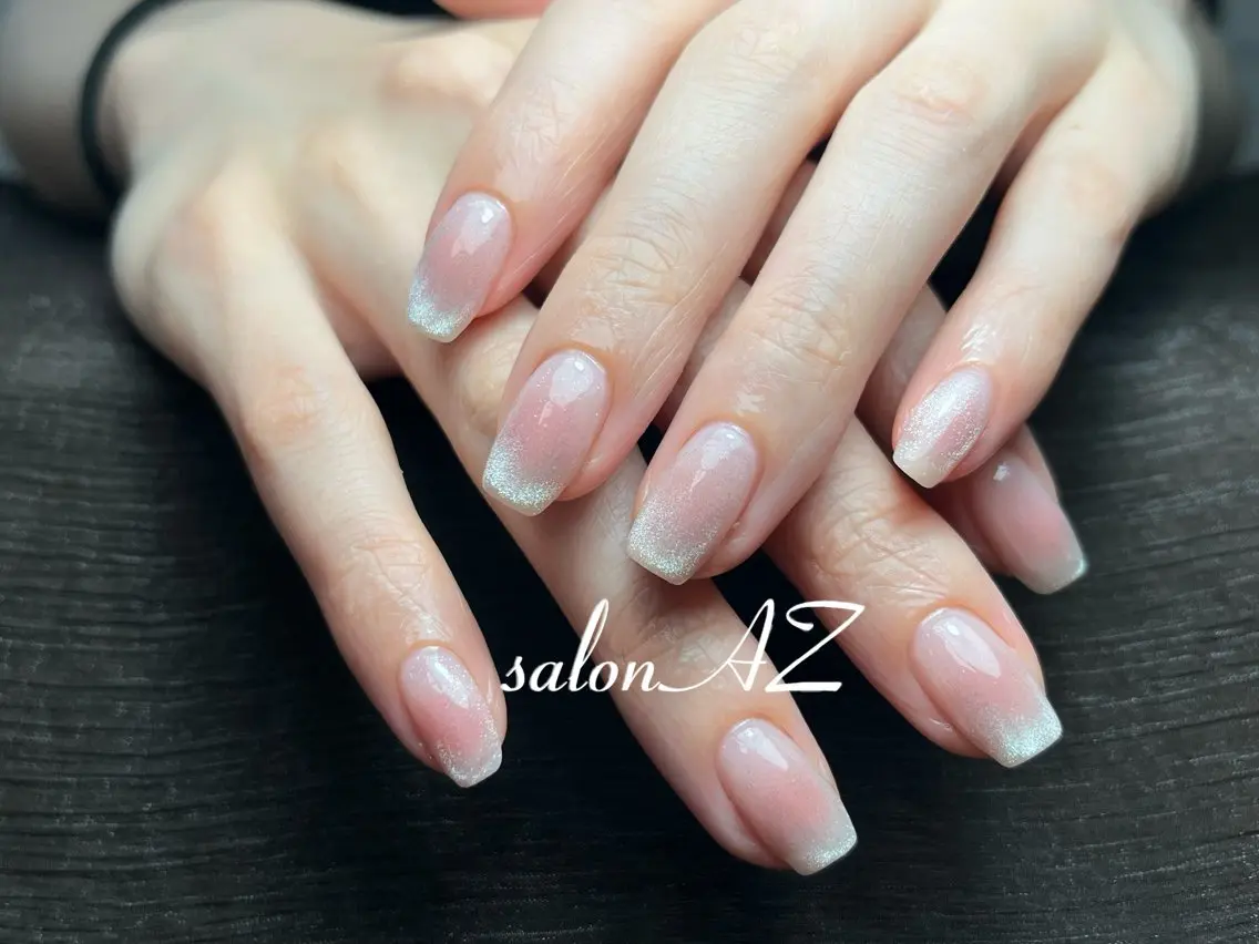 ネイル アートネイル 長さ出し フットネイル フレンチネイル ジェルネイル salon AZのネイルデザイン