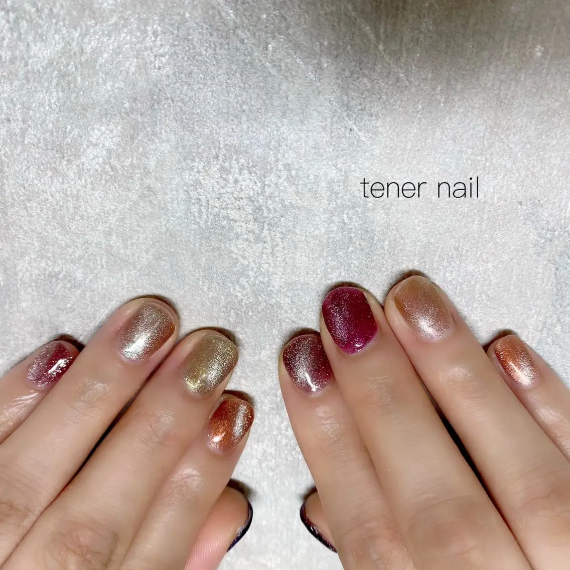 ネイル マグネットネイル ハンドネイル テネルネイル tener nailのネイルデザイン