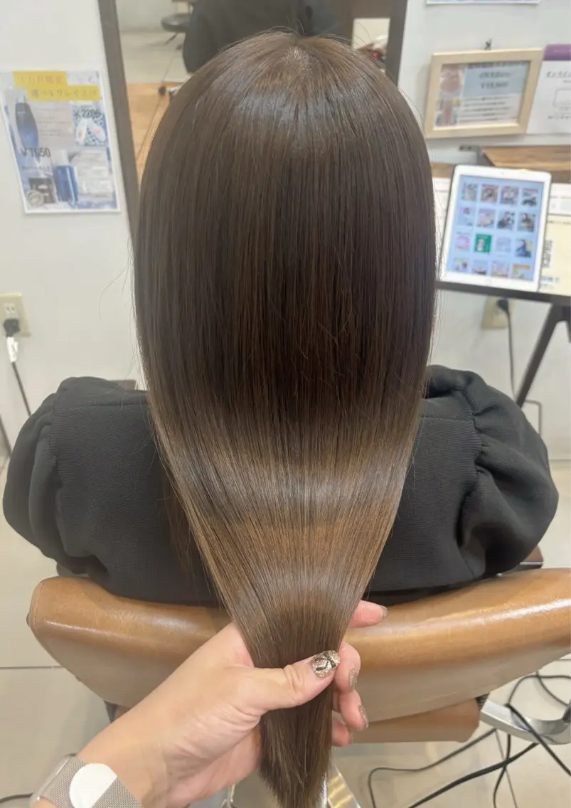 ミディアム カラー アッシュ オリーブアッシュ 髪質改善 トリートメント ヘアカラー トリートメント 頭皮×髪質改善 透明感カラー💎中村のヘアスタイル