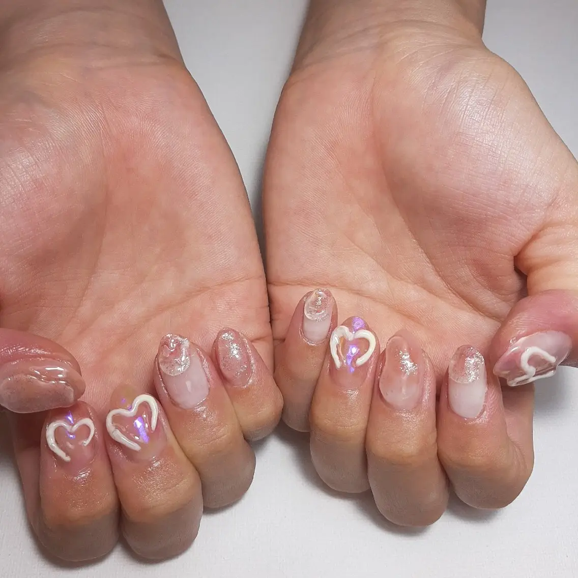 ネイル ジェルネイル 持ち込み ニュアンスネイル ショートネイル owlnail /持込みデザイン専門のネイルデザイン