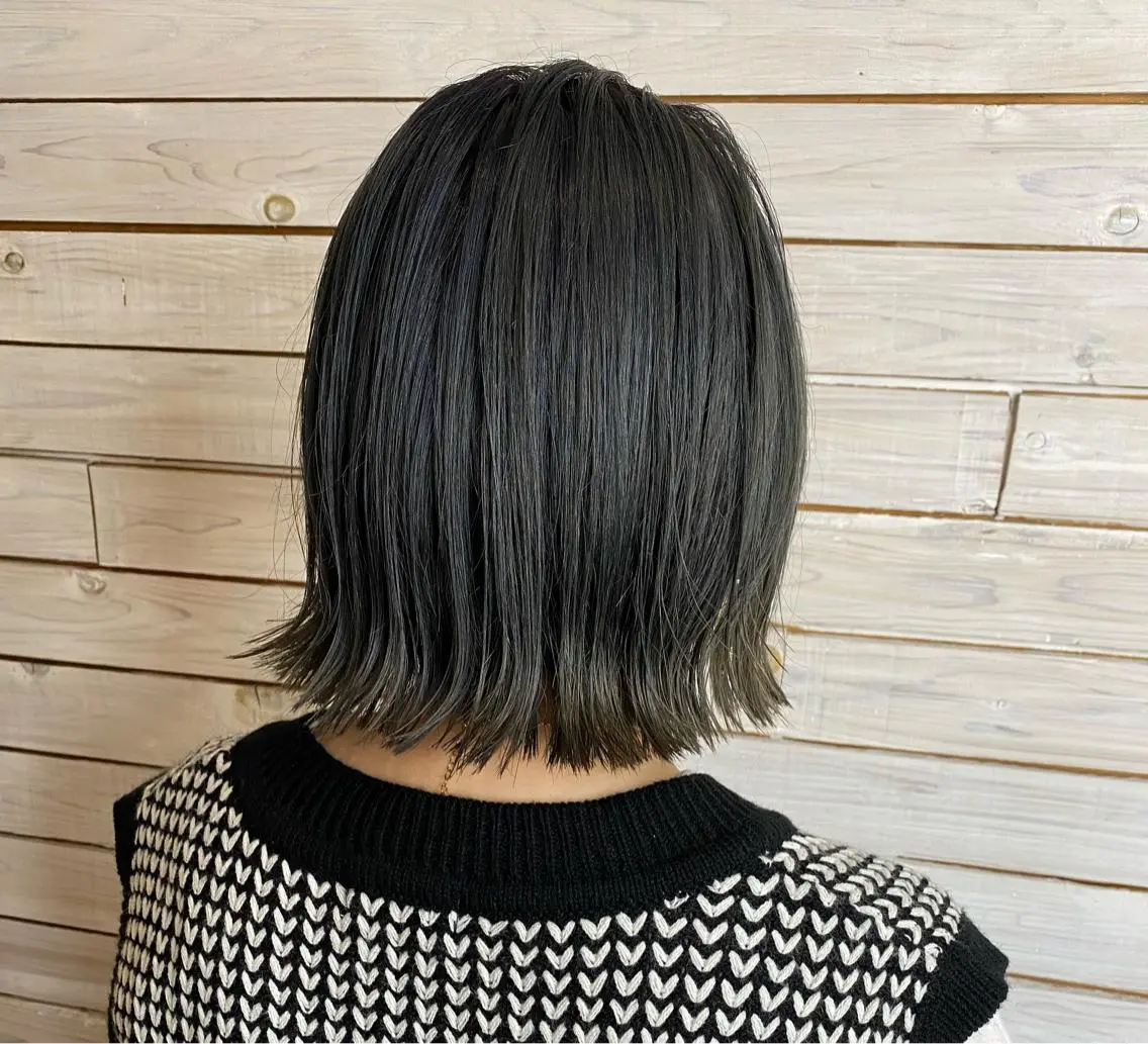 ミディアム 切りっぱなしボブ ボブ ボブ指名多数◎ 田中夕子のヘアスタイル