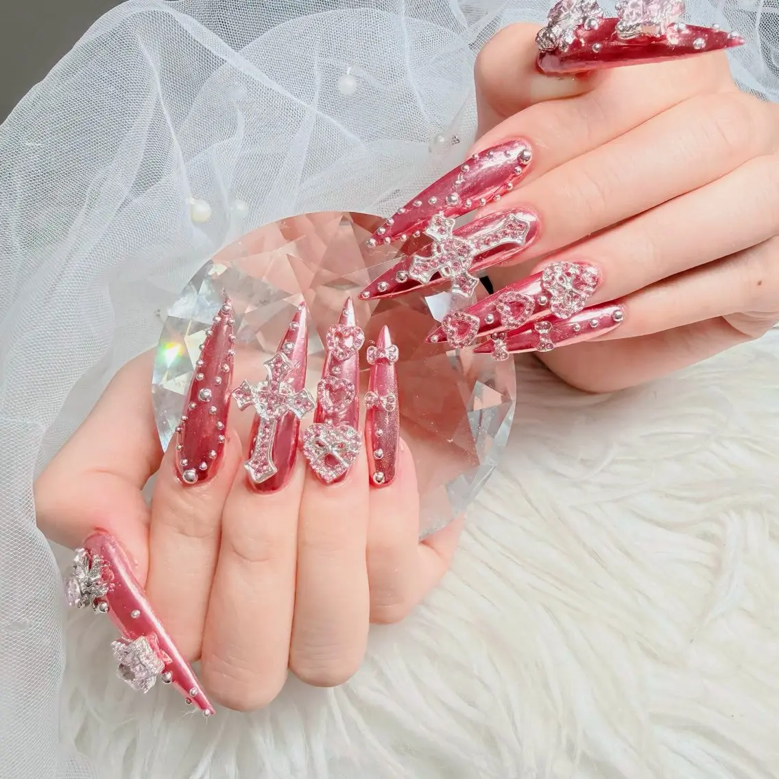 ネイル フットネイル フレンチネイル グラデーション 韓国ネイル ロングネイル ハンドネイル Hani Nail Salonのネイルデザイン