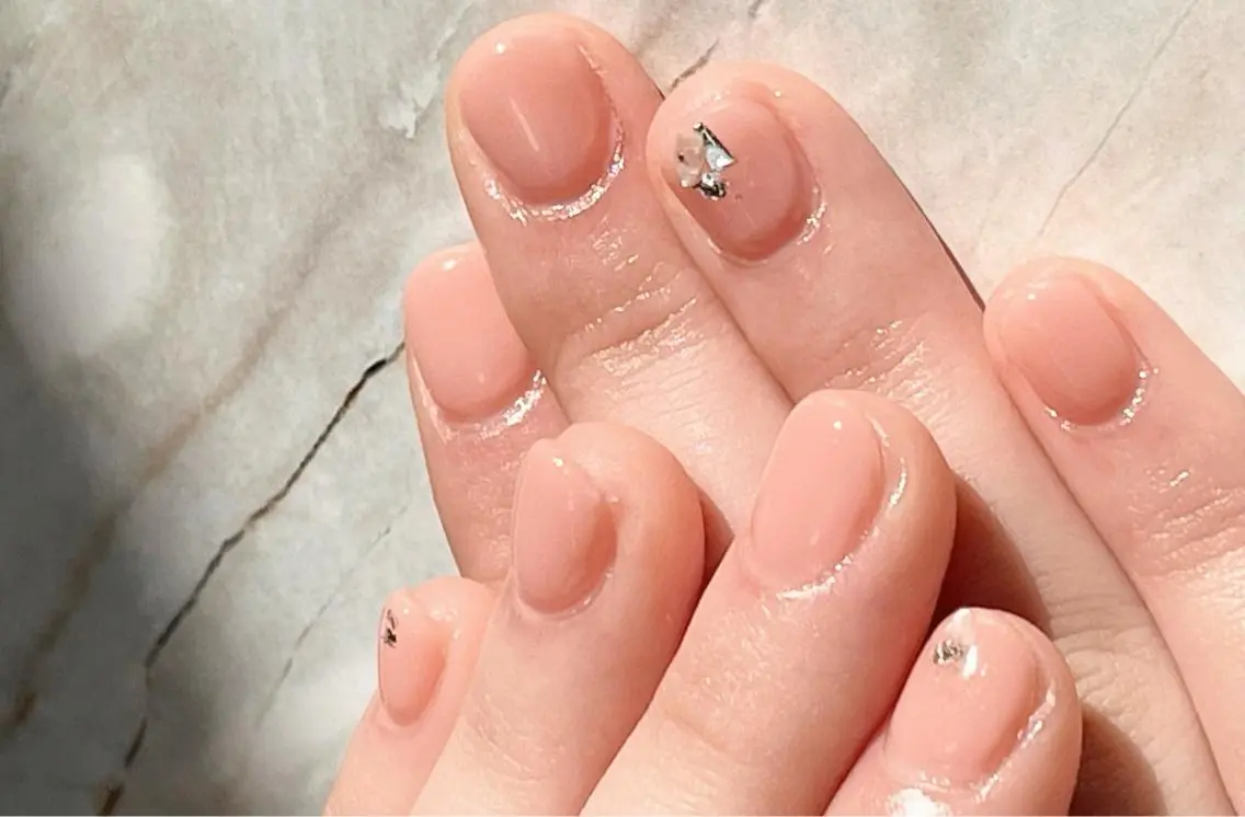 ネイル ラメ(グリッター) ピンク ハンドネイル S Mayuのネイルデザイン