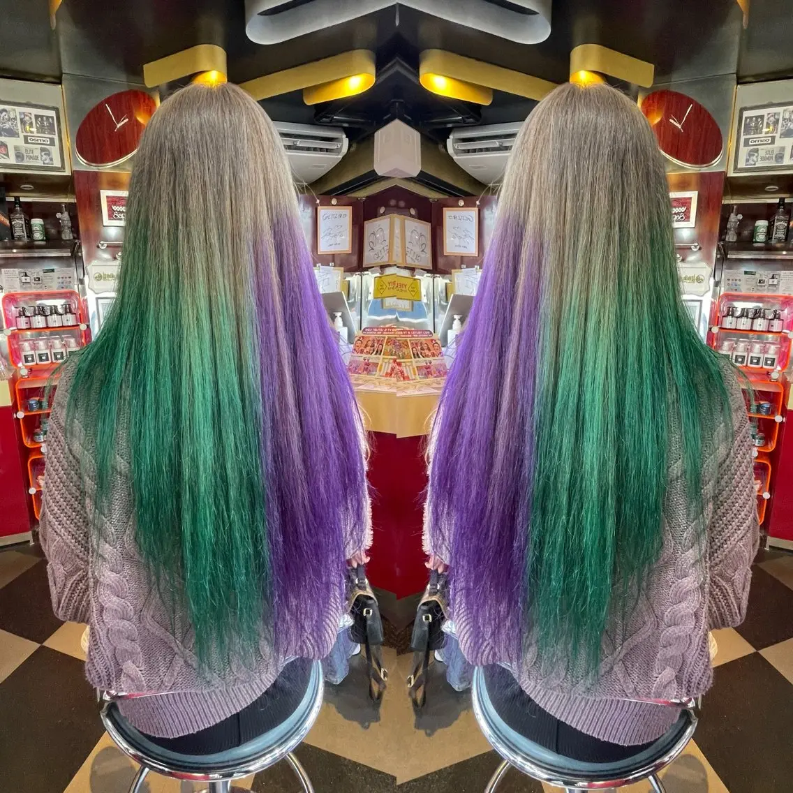 ロング 👑派手髪/カット 👑ANRYのヘアスタイル