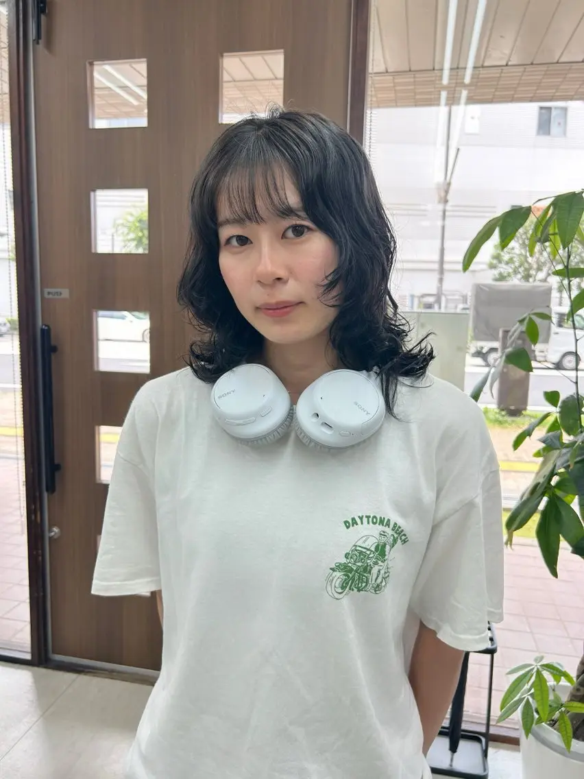 当日予約不可🙅‍♀️レディースパーマ🌀(カット込み)の写真