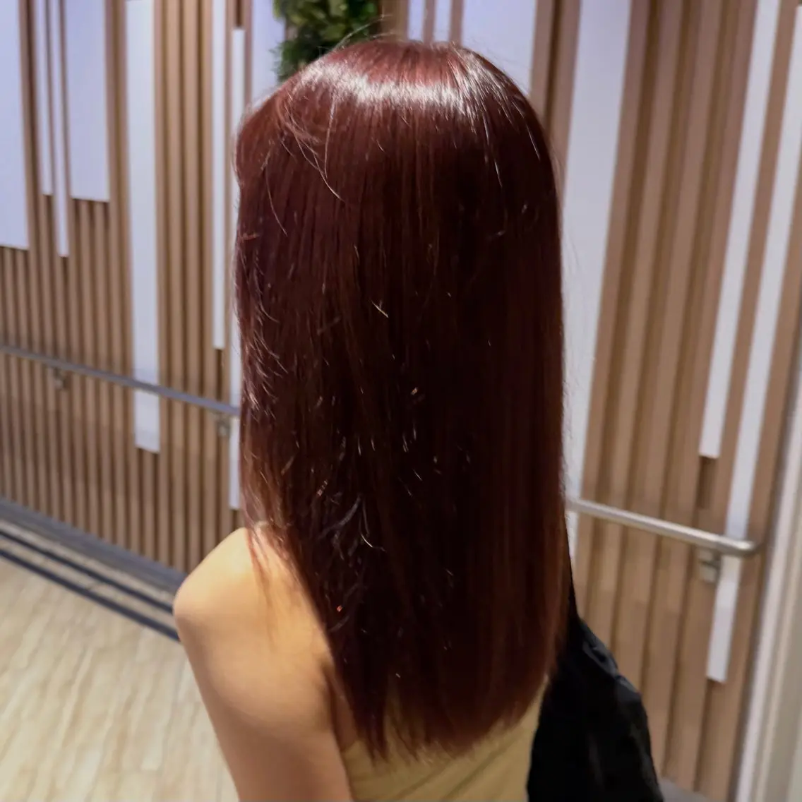 セミロング ヘアカラー 🫍🪸🫧 艶々カラー/蘭🌺のヘアスタイル