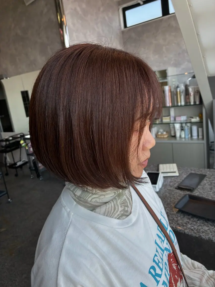 カラー ブラウンカラー ヘアカラー 武田 瑞季のヘアスタイル