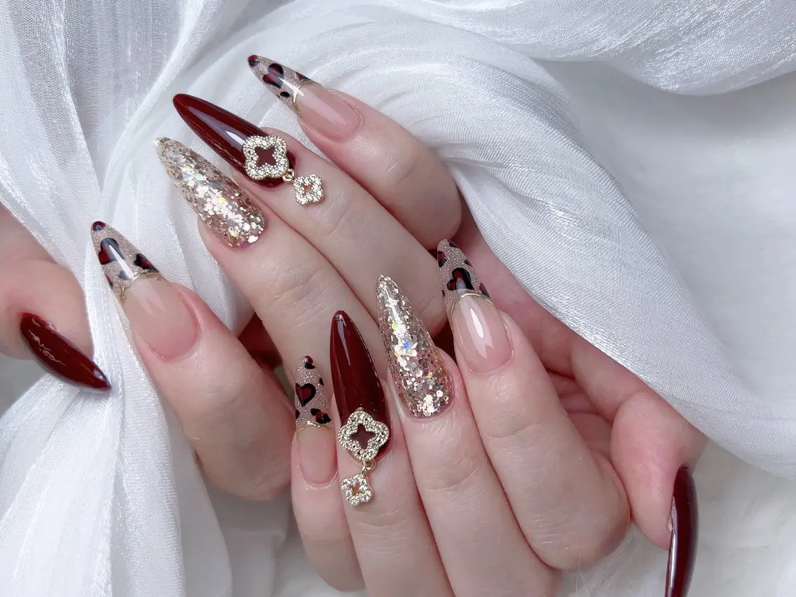 ネイル ハンドネイル M🌷nail 長さだし専門店のネイルデザイン