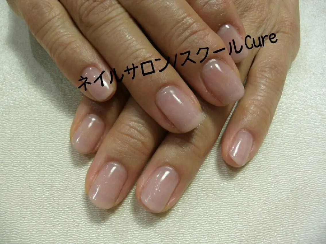 ミディアム ネイル シンプルネイル ネイルサロン Cureのネイルデザイン