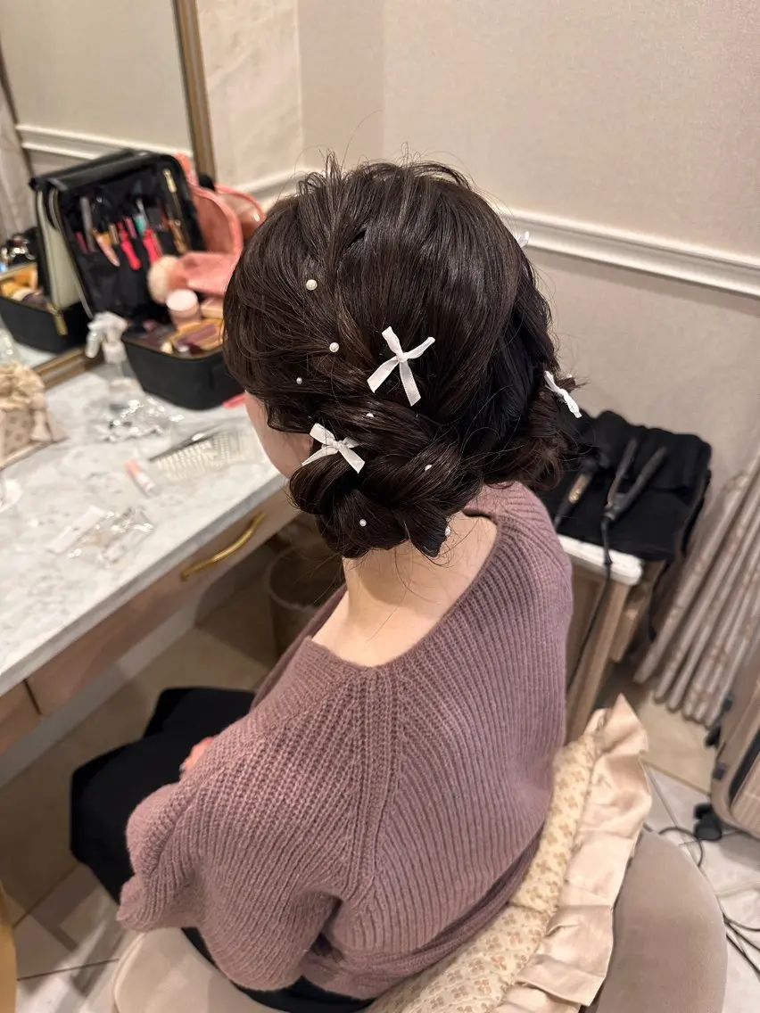 ヘアセットの写真