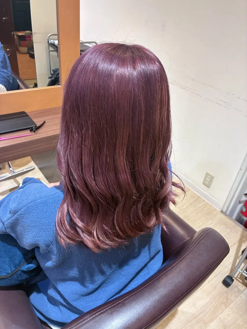 セミロング ヘアカラー トリートメント Orque kazuneのヘアスタイル