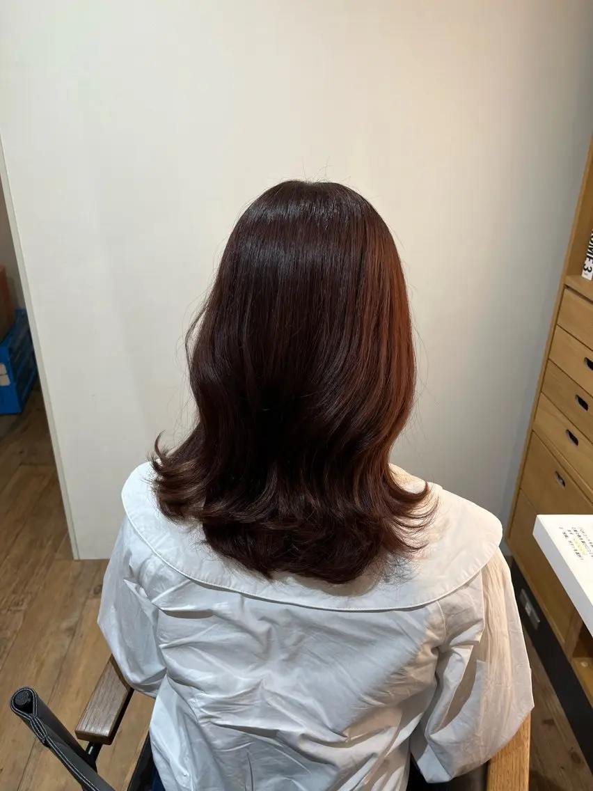 セミロング 日置 はる菜のヘアスタイル