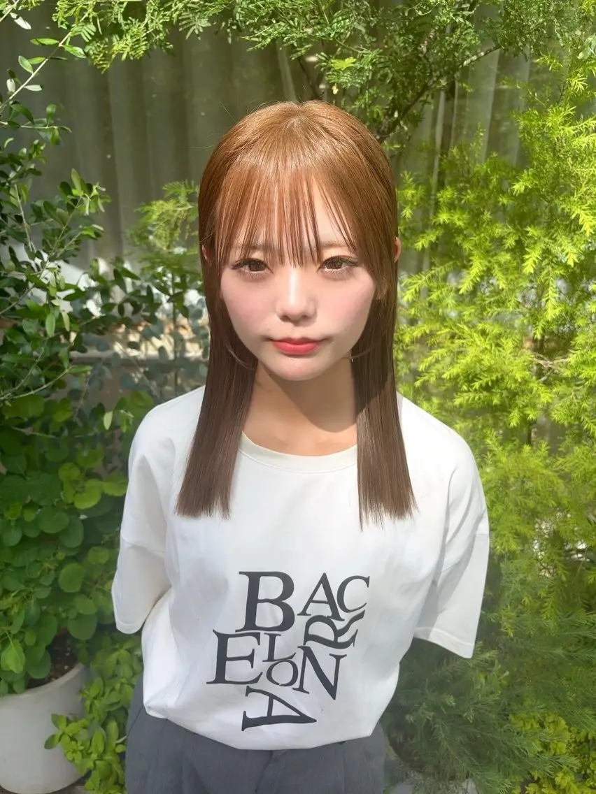 前髪縮毛矯正🍀汗でうねりやすい季節におすすめです！🌟の写真